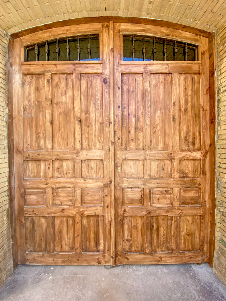 Resultado final de puerta de madera