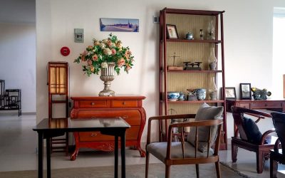 Integrar muebles antiguos con decoración moderna